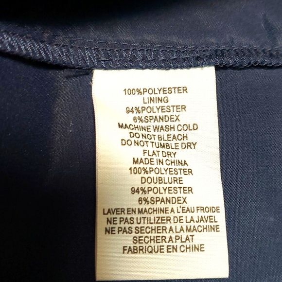 NWT Trina Turk Navy & White Zig-zag Mini dress, Size S - Picture 8 of 8